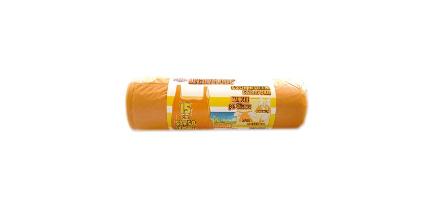Sacchetti per rifiuti 30 lt Arancione 15 unità