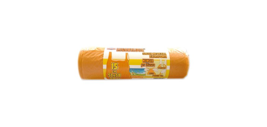 Sacchetti per rifiuti 30 lt Arancione 15 unità