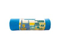 Sacchetti per rifiuti 30 lt Azzurro 15 unità