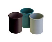 Bicchiere Portapenne Grigio abs 7 x 9 x 9 cm