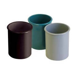 Bicchiere Portapenne Grigio abs 7 x 9 x 9 cm