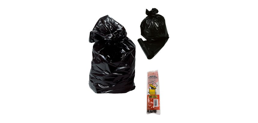 Sacchetti per rifiuti 25 lt Nero 20 unità