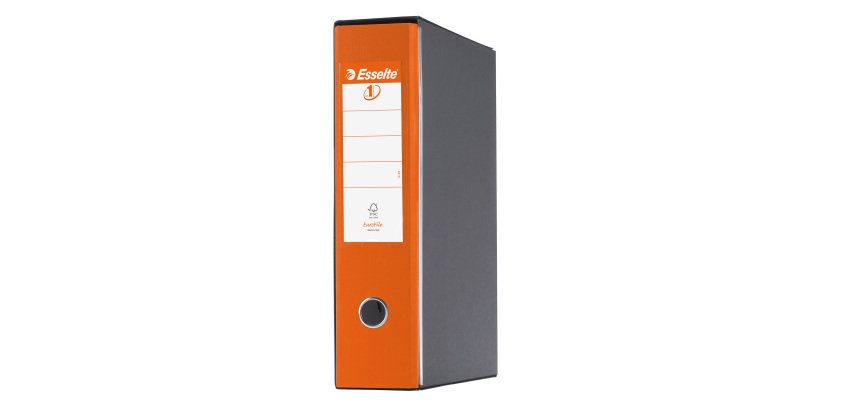 Registratore protocollo dorso 8 cm arancione Eurofile Esselte in confezione convenienza 11+1 in omaggio