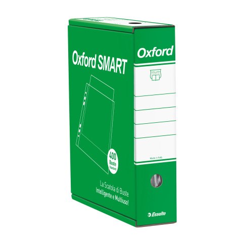 Buste a perforazione Universale Oxford Smart Esselte Standard 22 x 30 cm trasparente polipropilene finitura goffrata a buccia d'arancia spessore leggero 400 unità