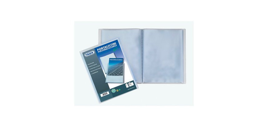 Portalistini FAVORIT Personalizzabile A5+ polipropilene 15 x 22 cm trasparente 40 buste - 80 viste