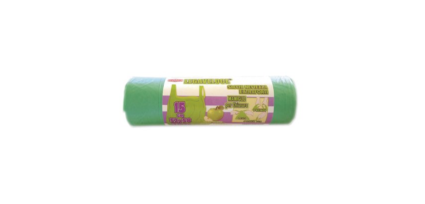 Sacchetti per rifiuti 30 lt Verde 15 unità