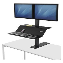 Fellowes Sit-Stand Workstation Lotus VE 8082001 Black