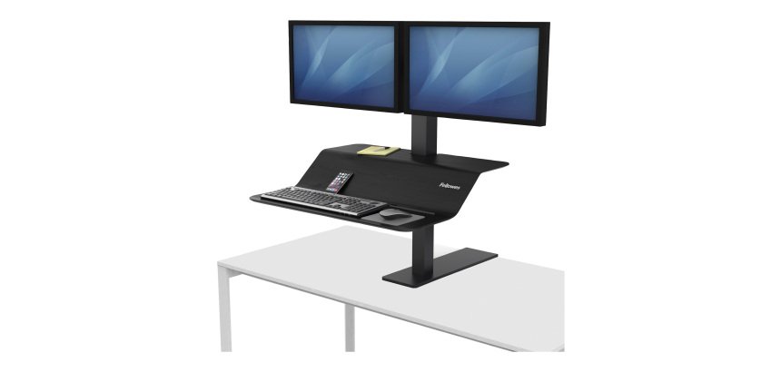 Fellowes Sit-Stand Workstation Lotus VE 8082001 Black