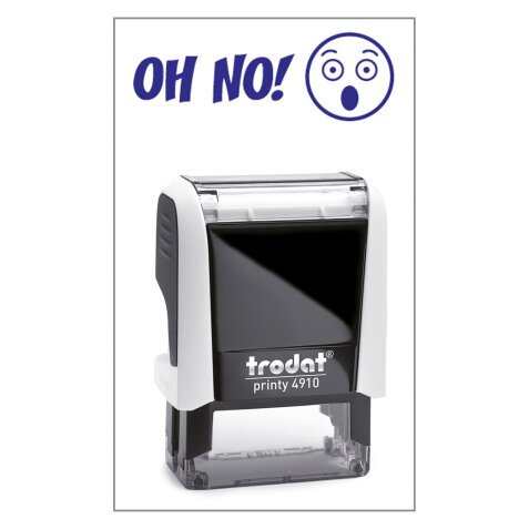 Timbro Trodat Printy 4910 "Oh No" bianco