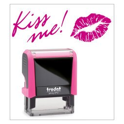 Timbro Trodat Printy 4912 "Kiss me" fucsia