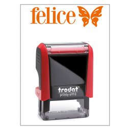 Timbro Trodat Printy 4910 "Felice" rosso