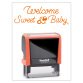 Timbro Trodat Printy 4912 "Welcome sweet baby" arancione