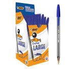 BIC Cristal Large Ballpoint Pen Broad 0.6 mm Black Pack of 50