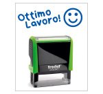 Timbro Trodat Printy 4912 "Ottimo lavoro" verde