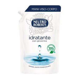 Ricarica sapone liquido Neutro Roberts idratante con glicerina 400 da ml