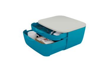 Cassettiera 2 cassetti Leitz Cosy Polistirene blu