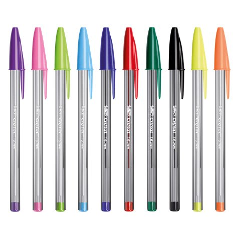 Penne a sfera BIC Cristal Fun 1.6 mm assortiti 20 pezzi