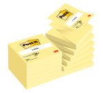 Post-it Sticky Z-Notes 76 x 76 mm Canary Yellow 12 Pads of 100 Sheets