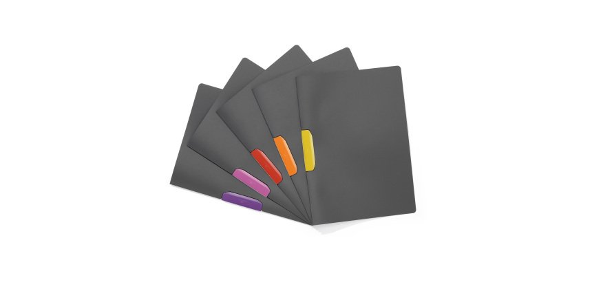 DURABLE Clip File Duraswing Color A4 Assorted Polypropylene 22 x 31 cm Pack of 5