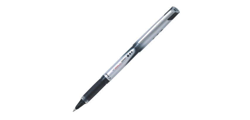 Pilot V-Ball Grip 07 Rollerball Pen Medium 0.4 mm Black Pack of 12