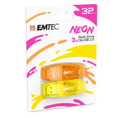 En_cf2 chiavette usb emtec2.0 c410 neon32gb