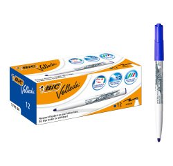 BIC 1741 Whiteboard Marker Medium Bullet Black Pack of 12