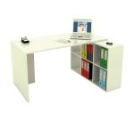 Postazione di lavoro Home Office Cube completa di scrivania e libreria da 6 oppure 9 caselle