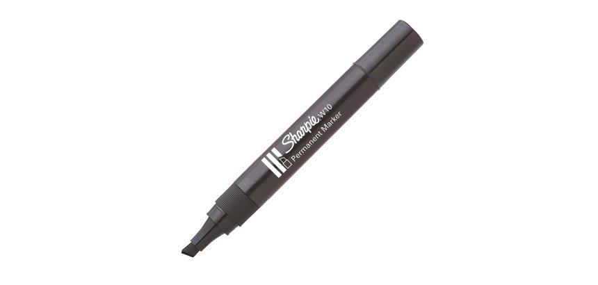 Marcatore permanente Sharpie W10 quadra nero 12 pezzi