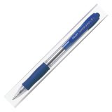 Penne a sfera a scatto Pilot Super Grip tratto fine blu 12 pezzi