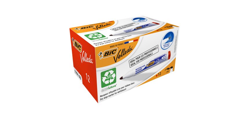 Marcatore x lavagne Velleda 1701 pta tonda 12 pz