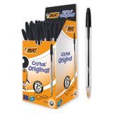 BIC Cristal Original Ballpoint Pen Medium 0.32 mm Black Pack of 50