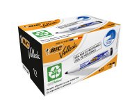 BIC Velleda Whiteboard Marker Broad Bullet Black 1.5 mm Pack of 12