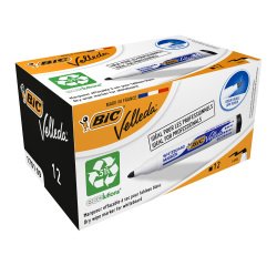 BIC Velleda Whiteboard Marker Broad Bullet Black 1.5 mm Pack of 12