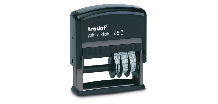 Timbro datario Trodat 4813 nero