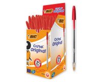 Penne a sfera BIC Cristal rosso 50 pezzi