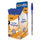 BIC Cristal Original Ballpoint Pen Medium 0.4 mm Blue Pack of 50