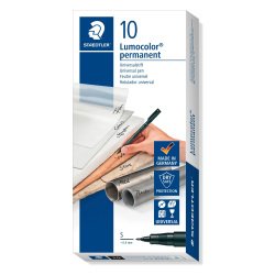 Marcatori permanenti STAEDTLER Lumocolor nero 10 pezzi