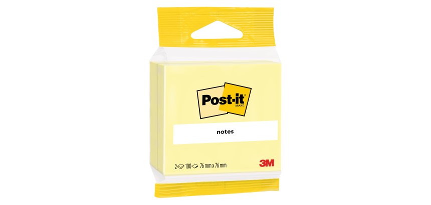 Post-it Giallo Canary 76 x 76 mm 2 unità da 100 fogli