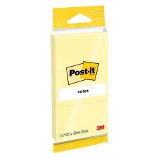 Mini Post-it Giallo Canary 38 x 51 mm 653-TFEN 3 unità da 100 fogli