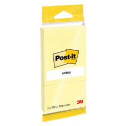 Mini Post-it Giallo Canary 38 x 51 mm 3 unità da 100 fogli