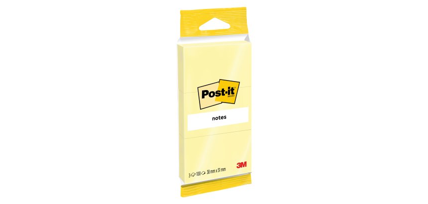 Mini Post-it Giallo Canary 38 x 51 mm 3 unità da 100 fogli