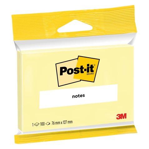 Post-it Giallo Canary 76 x 127 mm 1 unità da 100 fogli