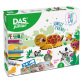 Confezione gioco con pasta per modellare pennarelli e accessori Das Junior Jungle Friends