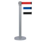 Colonna grigia altura 104 cm con base 32 cm e nastro nero 250 cm Stil Casa