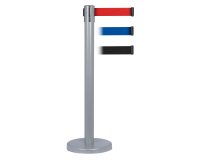 Colonna grigia altura 104 cm con base 32 cm e nastro nero 250 cm Stil Casa