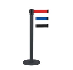 Colonna nera altura 104 cm con base 32 cm e nastro nero 250 cm Stil Casa