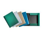 Cartelline tre lembi con elastico Metal PP