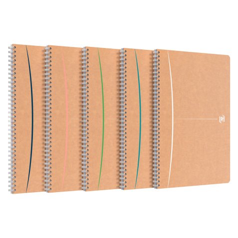 Quaderno spiralato OXFORD TOUAREG A5 a quadretti 5/5 90gr 180 pagine