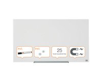 Lavagna magnetica in vetro Nobo bianca 100 x 56 cm