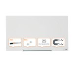 Lavagna magnetica in vetro Nobo bianca 100 x 56 cm